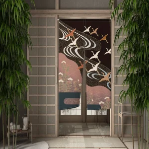 Rideau Japonais avec motif 3D unique