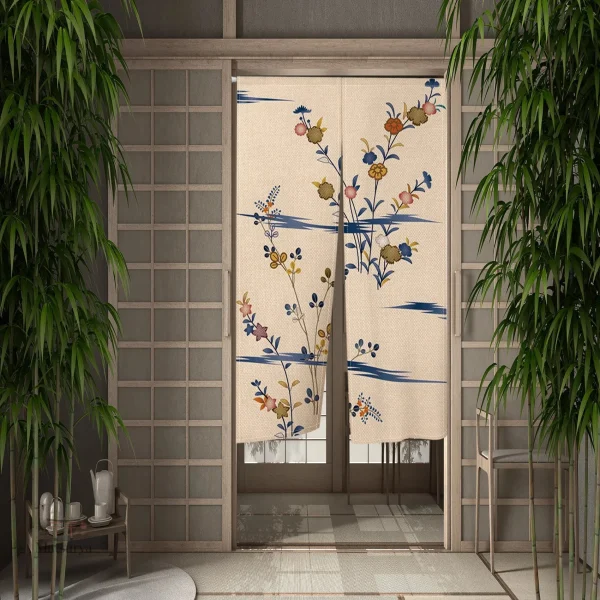 Rideau Japonais stylé avec effet 3D décoratif