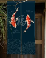 Rideau Japonais Koi élégant et décoratif