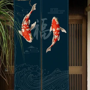 Rideau Japonais Koi élégant et décoratif