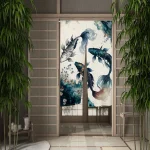 Rideau Japonais motif Koi pour ambiance zen