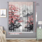Rideau Japonais, opaque, style minimaliste
