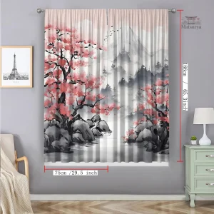 Rideau Japonais, opaque, style minimaliste