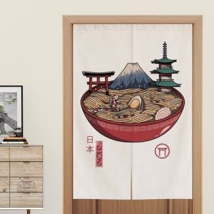 Rideau Pan Japonais en tissu léger