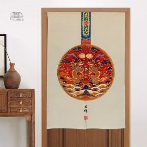 Rideau traditionnel japonais élégant pour décoration intérieure
