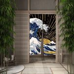 Rideau Vague contemporain en style japonais