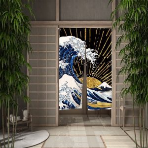 Rideau Vague contemporain en style japonais