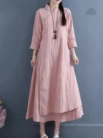 Robe ample inspirée du style japonais