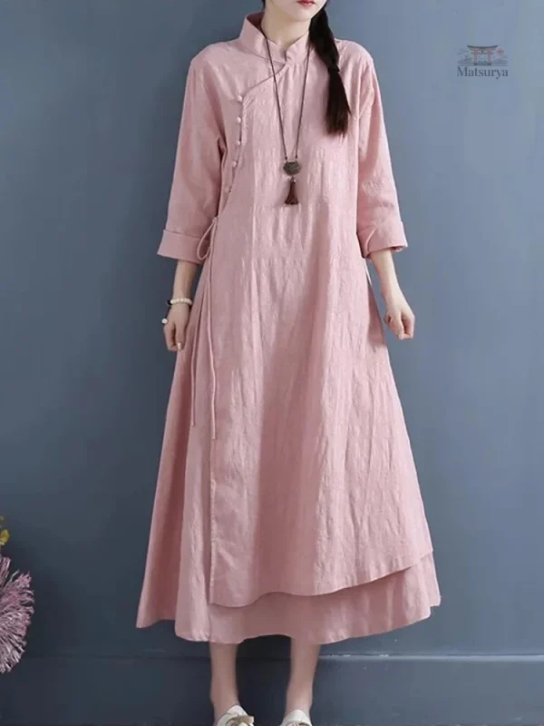 Robe ample inspirée du style japonais