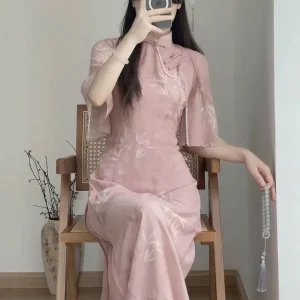Robe de soirée japonaise raffinée