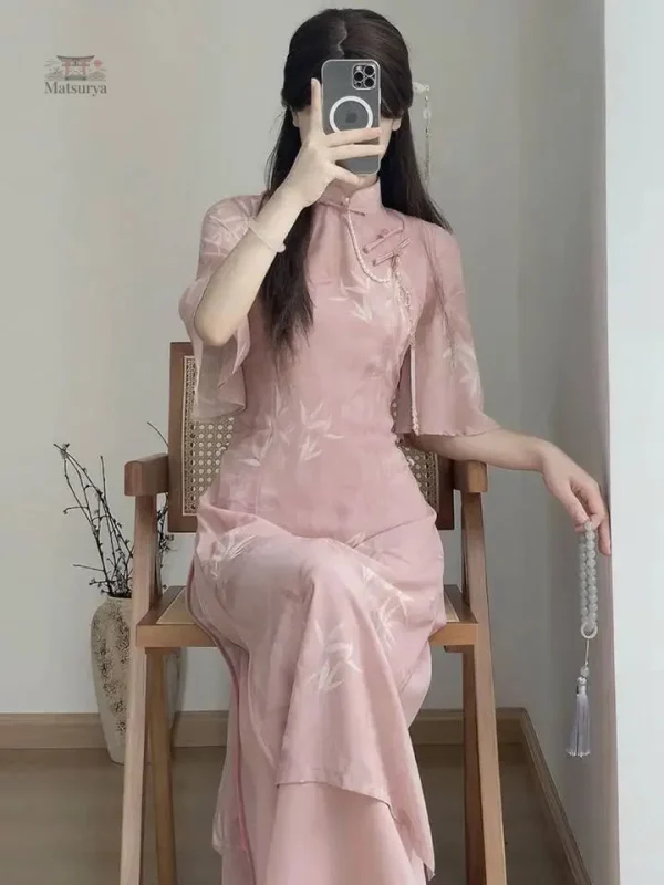 Robe de soirée japonaise raffinée