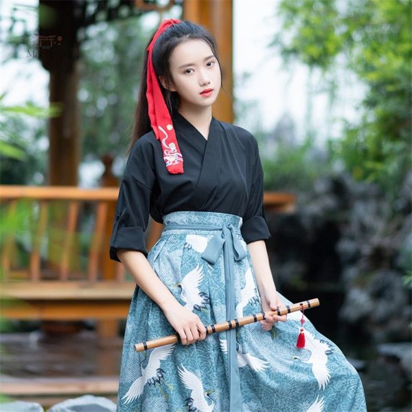 Robe traditionnelle japonaise grande taille en tissu léger