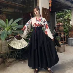 Robe Kimono avec motifs floraux