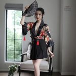 Robe japonaise sexy pour femme élégante