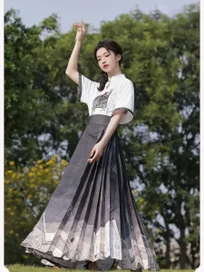 Robe Longue inspirée de la mode japonaise classique
