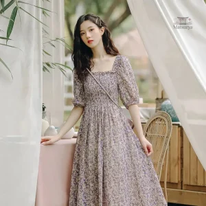 Robe longue moderne japonaise élégante