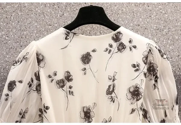 Robe Japonaise avec ceinture assortie