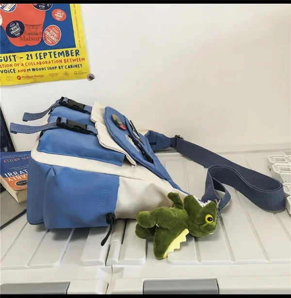 Sac à bandoulière de style japonais avec couleurs vives
