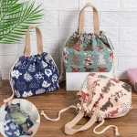 Sac à bento portable japonais élégant et pratique