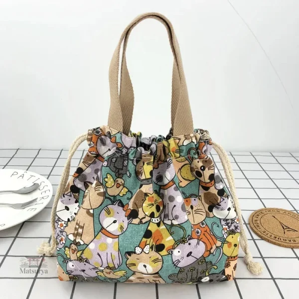 Sac à bento japonais pour un repas équilibré