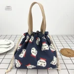 Sac à bento design japonais pour repas nomades