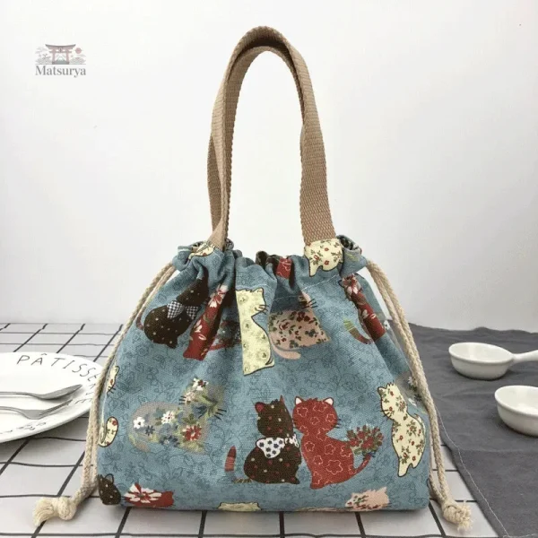 Sac à bento coloré japonais pour vos déjeuners