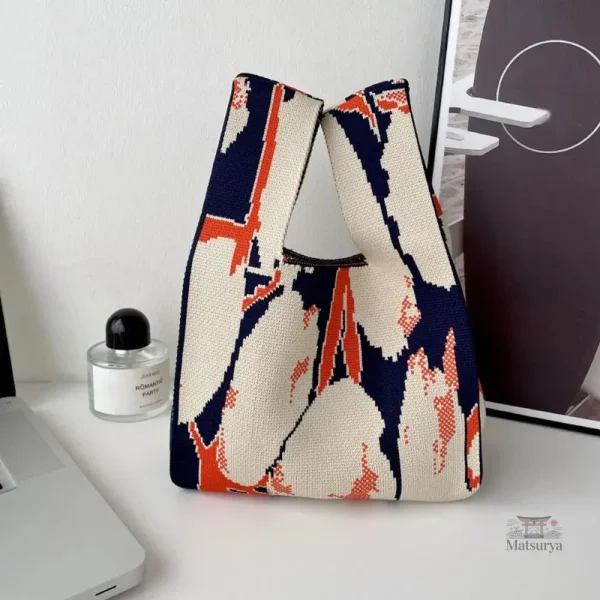 Accessoire japonais : sac à nœuds coloré