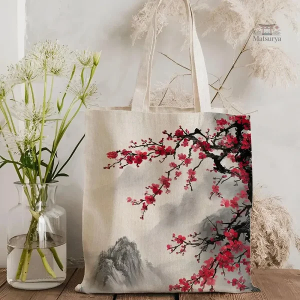 Sac pratique en toile japonaise pour les sorties