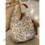 Sac Japonais Fleuri Grande Capacité en tissu coloré