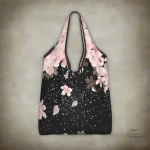Sac pliable Sakura, style japonais, design floral