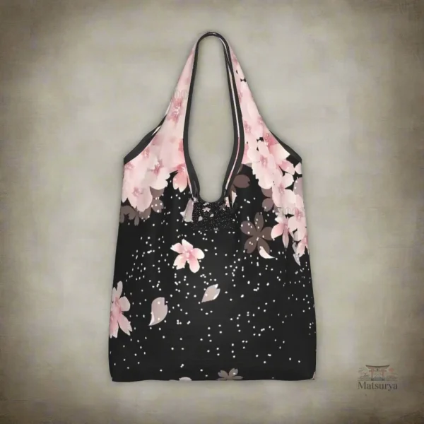 Sac pliable Sakura, style japonais, design floral