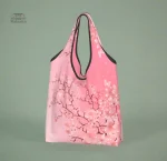 Sac pliable japonais avec impression de cerisiers