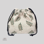 Sac rangement beige pour boîte bento