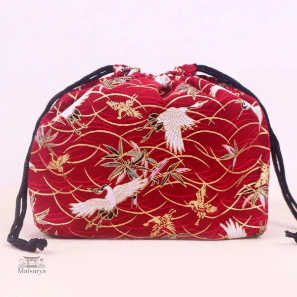 sac-rangement-boite-bento-motif-cygne-blanc-noir-1 Sac rangement bento motif cygne blanc et noir