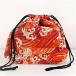 Sac rangement bento rouge pour un repas pratique et organisé