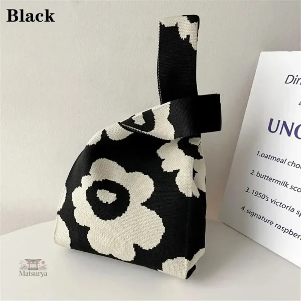 Sac tendance japonais en tricot, pour un usage quotidien