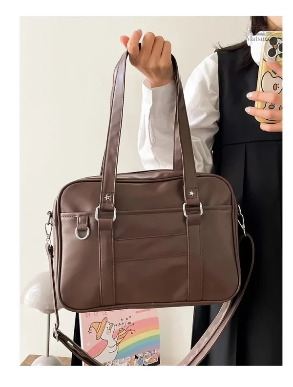 Sacoche étudiante en style japonais minimaliste