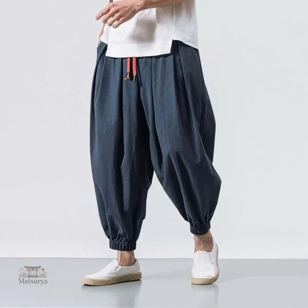 sarouel-japonais-1 Sarouel Japonais pour homme, style décontracté et moderne