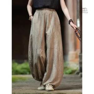 Sarouel Japonais Vintage en Lin pour femme