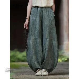 Vêtements vintage japonais pour femmes en lin