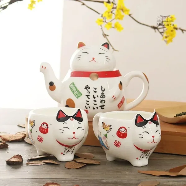 service-a-the-chat-porte-bonheur-japonais-1 Service à thé chat porte-bonheur japonais