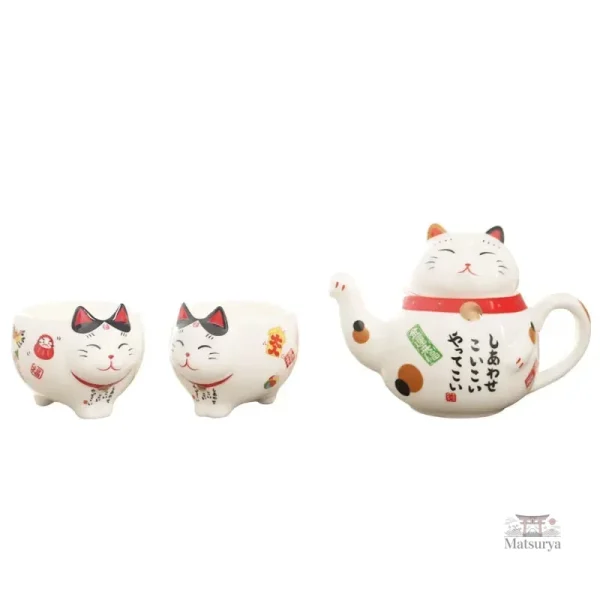 Tasse en céramique avec design de chat japonais