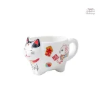 Ensemble à thé japonais avec chat porte-bonheur