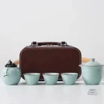 Coffret de service à thé japonais traditionnel