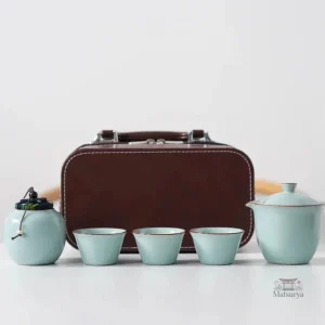 Coffret de service à thé japonais traditionnel