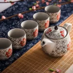 Théière en porcelaine design japonais