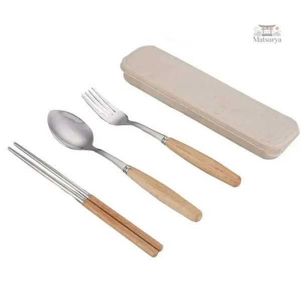 Ensemble de couverts en acier pour cuisine japonaise