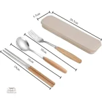 Couverts japonais modernes en inox durable
