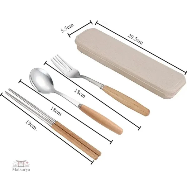 Couverts japonais modernes en inox durable