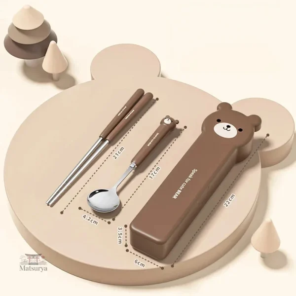 Couverts enfant en design japonais traditionnel